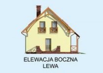 Elewacja projektu KATANIA szkielet drewniany - 2