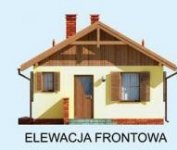 Elewacja projektu AURORA szkielet drewniany, dom letniskowy - 1