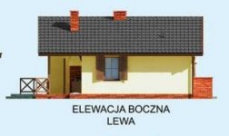 Elewacja projektu AURORA szkielet drewniany, dom letniskowy - 2