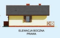 Elewacja projektu AURORA szkielet drewniany, dom letniskowy - 3