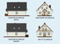 Elewacja projektu ACAPULCO szkielet drewniany - 1 - wersja lustrzana