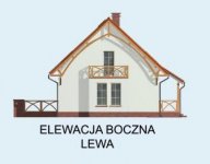 Elewacja projektu ATLANTA szkielet drewniany - 2