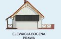 Projekt domu z bala ATLANTA szkielet drewniany - elewacja 4