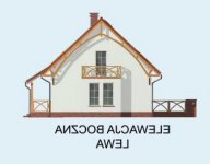 Elewacja projektu ATLANTA szkielet drewniany - 2 - wersja lustrzana