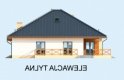 Projekt domu parterowego ALEXANDRIA dom jednorodzinny - elewacja 3