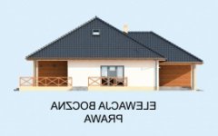 Elewacja projektu ALEXANDRIA dom jednorodzinny - 4 - wersja lustrzana