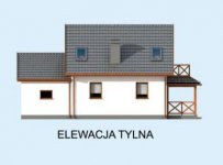 Elewacja projektu ORLEAN 5 dom letniskowy z poddaszem - 3