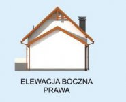 Elewacja projektu ORLEAN 5 dom letniskowy z poddaszem - 4