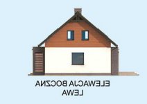 Elewacja projektu AVALON szkielet drewniany, dom mieszkalny jednorodzinny z poddaszem użytkowym - 2 - wersja lustrzana