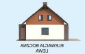 Projekt domu z poddaszem AVALON szkielet drewniany, dom mieszkalny jednorodzinny z poddaszem użytkowym - elewacja 2