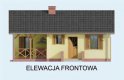 Projekt domu letniskowego AROSA szkielet drewniany, dom letniskowy - elewacja 1