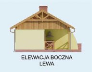 Elewacja projektu AROSA szkielet drewniany, dom letniskowy - 2