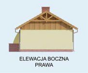 Elewacja projektu AROSA szkielet drewniany, dom letniskowy - 4