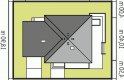 Projekt domu dwurodzinnego Anabela G1 - usytuowanie - wersja lustrzana