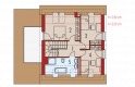 Projekt domu wielorodzinnego E14 G1 ECONOMIC - poddasze