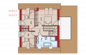 Projekt domu wielorodzinnego E14 G1 ECONOMIC - poddasze