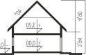 Projekt domu wielorodzinnego E14 G1 ECONOMIC - przekrój 1