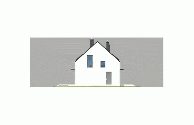 Projekt domu wielorodzinnego E1 (wersja A) MULTI-COMFORT - elewacja 2