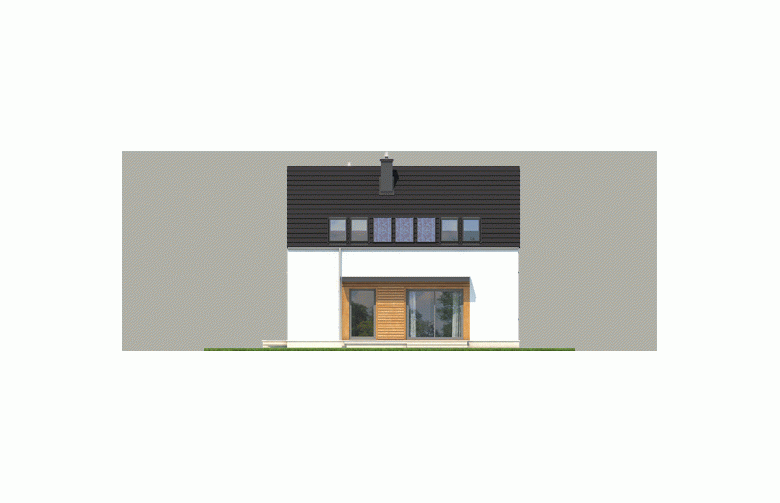Projekt domu wielorodzinnego E1 (wersja A) MULTI-COMFORT - elewacja 3