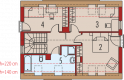 Projekt domu wielorodzinnego E1 (wersja A) MULTI-COMFORT - poddasze