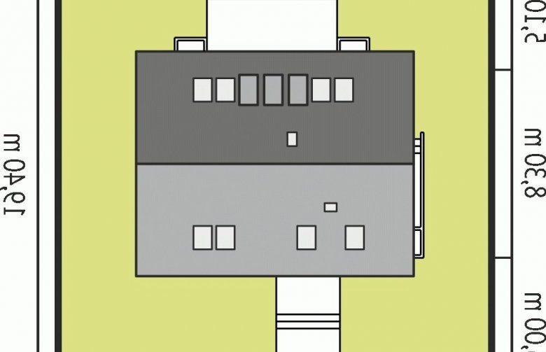 Projekt domu wielorodzinnego E1 (wersja A) MULTI-COMFORT - Usytuowanie - wersja lustrzana