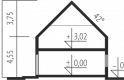 Projekt domu wielorodzinnego E1 (wersja A) MULTI-COMFORT - przekrój 1