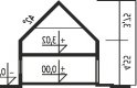 Projekt domu wielorodzinnego E1 (wersja A) MULTI-COMFORT - przekrój 1