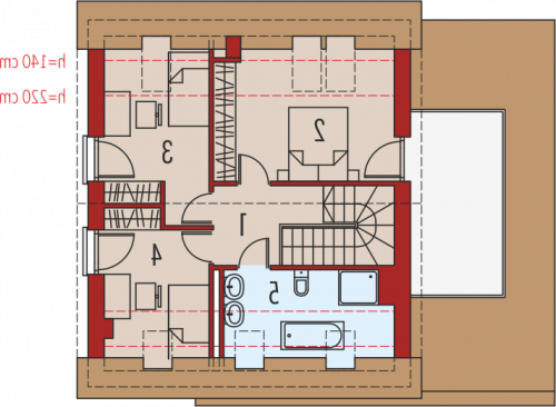 PODDASZE E14 III G1 ECONOMIC - wersja lustrzana