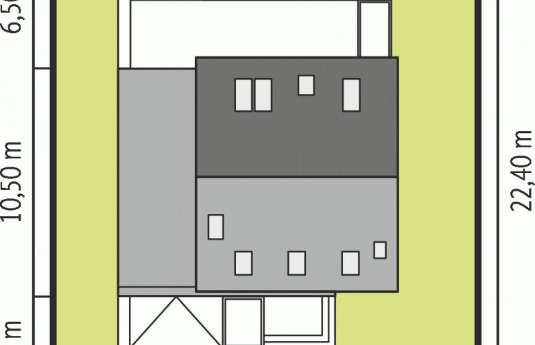 Projekt domu parterowego E14 III G1 ECONOMIC - Usytuowanie