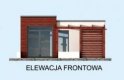 Projekt domu letniskowego PALMAS  - elewacja 1