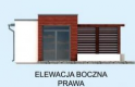 Projekt domu letniskowego PALMAS  - elewacja 5