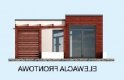 Projekt domu letniskowego PALMAS dom letniskowy - elewacja 1