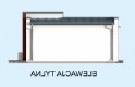 Projekt domu letniskowego PALMAS dom letniskowy - elewacja 3