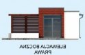 Projekt domu letniskowego PALMAS  - elewacja 4
