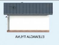 Elewacja projektu MELILLA dom letniskowy - 3 - wersja lustrzana