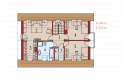 Projekt domu wielorodzinnego E2 II ECONOMIC (wersja B) - poddasze