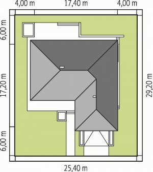 Usytuowanie budynku Dominik G2 (wersja B) MULTI-COMFORT