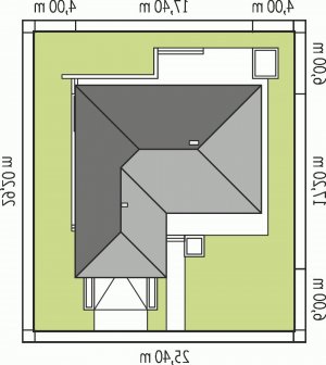 Usytuowanie budynku Dominik G2 (wersja B) MULTI-COMFORT w wersji lustrzanej