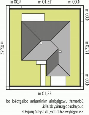 Usytuowanie budynku Eris II G2 (wersja C) w wersji lustrzanej