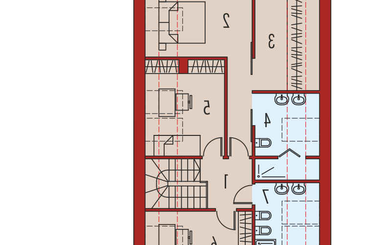 Projekt domu z poddaszem EX 15 II - poddasze