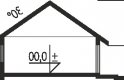 Projekt domu dwurodzinnego Flo II - przekrój 1