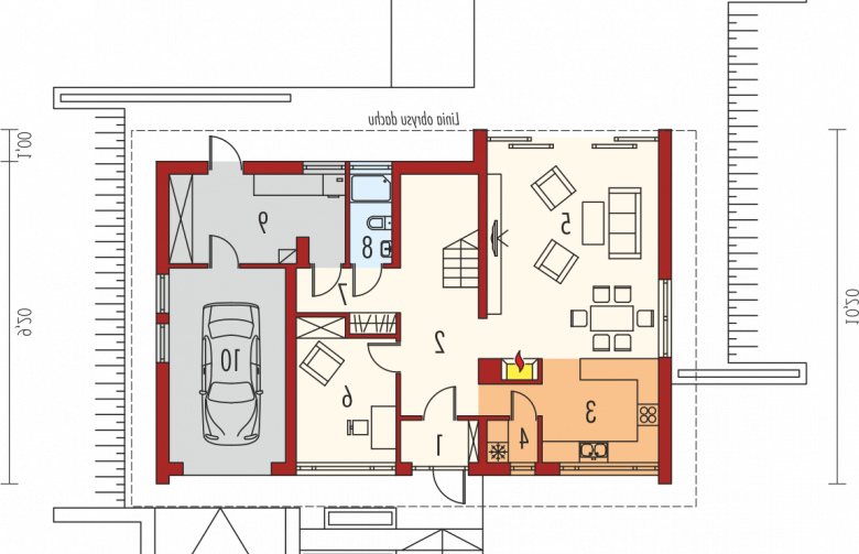 Projekt domu wielorodzinnego Benjamin G1 MULTI-COMFORT - parter