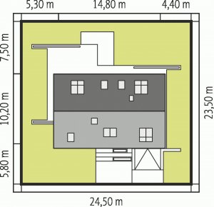 Usytuowanie budynku Benjamin G1 MULTI-COMFORT