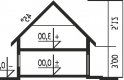 Projekt domu wielorodzinnego Basia II G1 - przekrój 1
