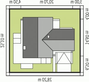 Usytuowanie budynku India G2 (wersja B) w wersji lustrzanej