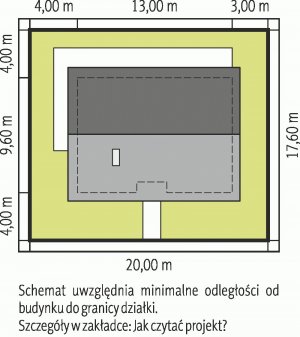 Usytuowanie budynku Kornel V ENERGO