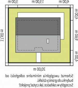 Usytuowanie budynku Kornel V ENERGO w wersji lustrzanej