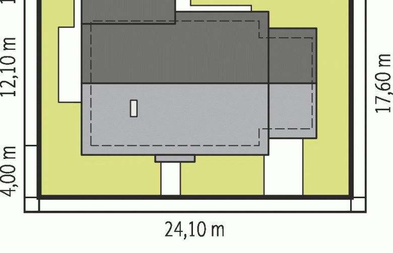 Projekt domu dwurodzinnego Kornel VI (z wiatą) ENERGO - Usytuowanie