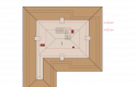 Projekt domu dwurodzinnego Astrid (mała) G1 - poddasze do adaptacji