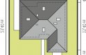 Projekt domu dwurodzinnego Astrid (mała) G1 - usytuowanie - wersja lustrzana